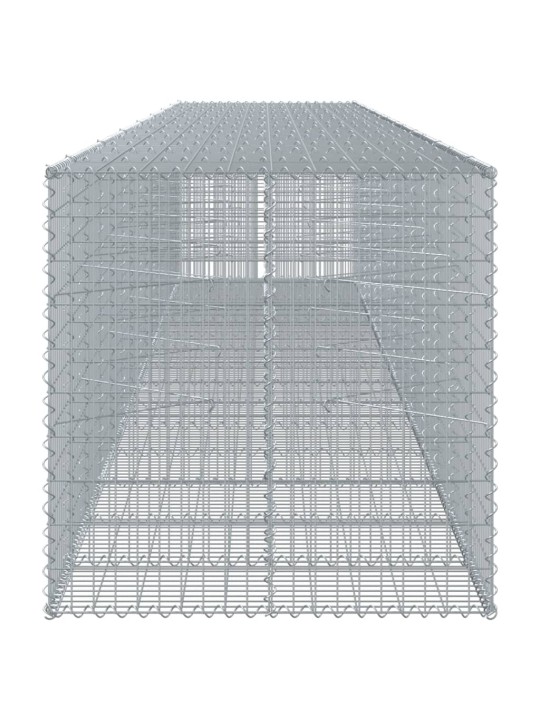 Kaanega gabioonkorv, 750 x 100 x 100 cm, tsingitud raud