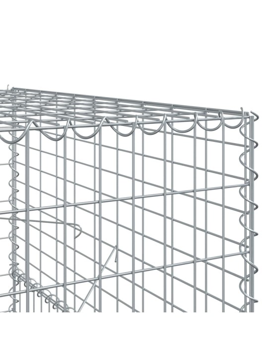 Kaanega gabioonkorv, 700 x 100 x 150 cm, tsingitud raud
