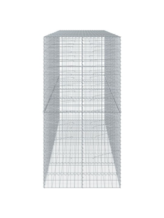 Kaanega gabioonkorv, 400 x 100 x 200 cm, tsingitud raud