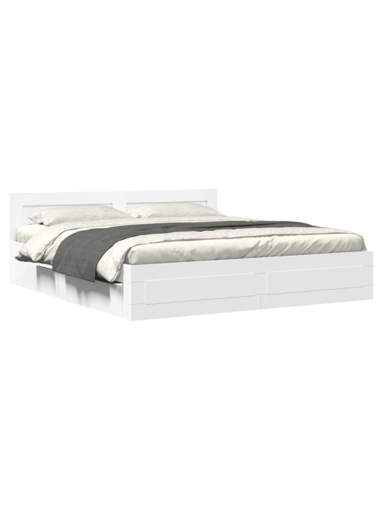 VOODIRAAM PEATSIGA ILMA MADRATSITA VALGE 200X200 CM