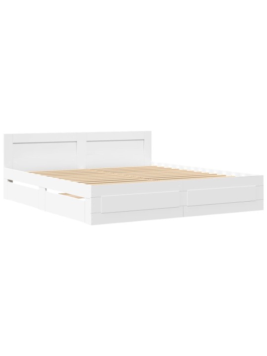 VOODIRAAM PEATSIGA ILMA MADRATSITA VALGE 200X200 CM