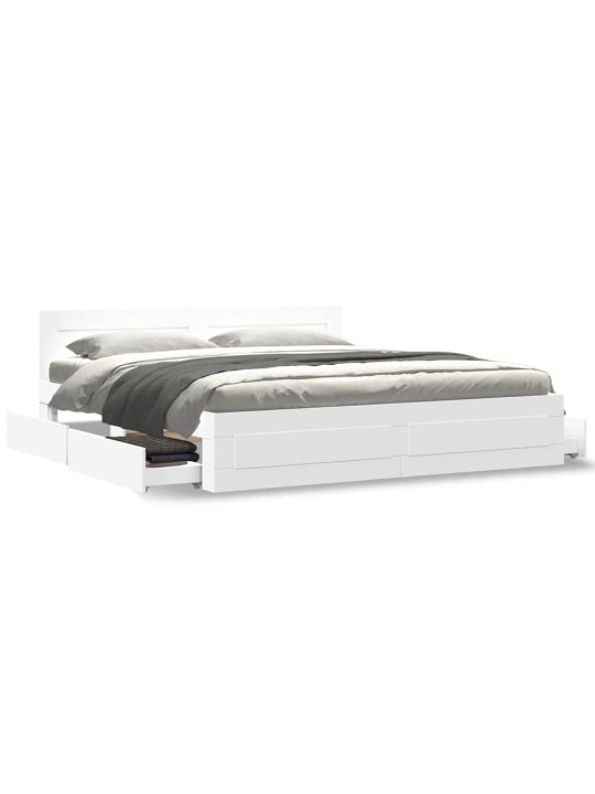 VOODIRAAM PEATSIGA ILMA MADRATSITA VALGE 200X200 CM
