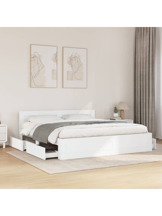 VOODIRAAM PEATSIGA ILMA MADRATSITA VALGE 200X200 CM
