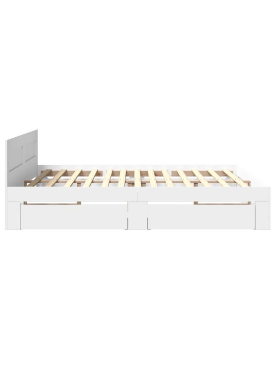 VOODIRAAM PEATSIGA ILMA MADRATSITA VALGE 180X200 CM