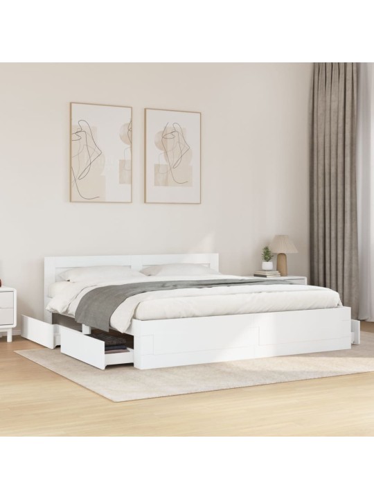VOODIRAAM PEATSIGA ILMA MADRATSITA VALGE 180X200 CM