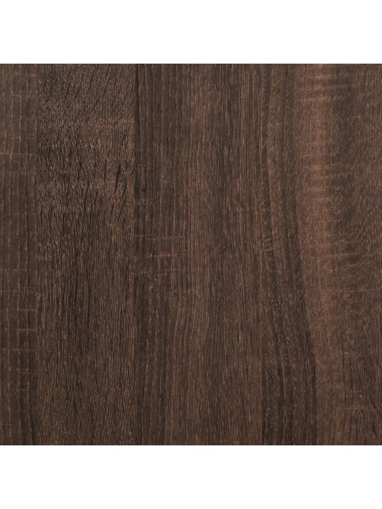 Voodiraam peatsiga, pruun tamm, 140x200 cm, tehispuit