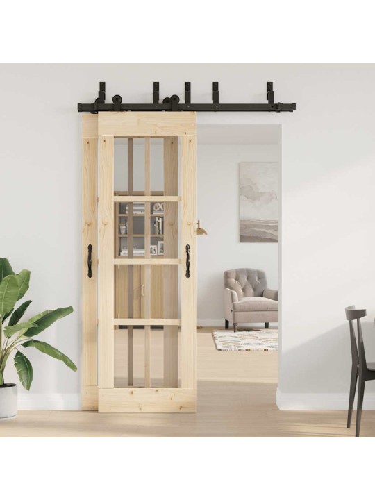 Liugukse tarvikute komplekt 152,5 cm terasest, must