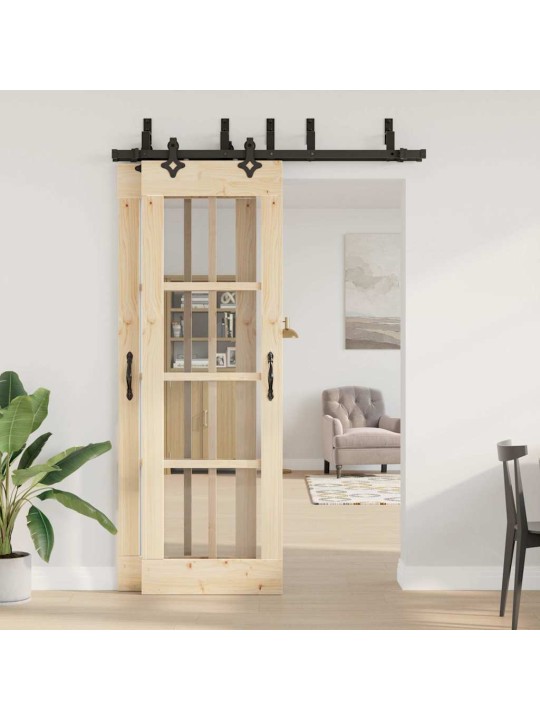 Liugukse tarvikute komplekt 152,5 cm terasest, must