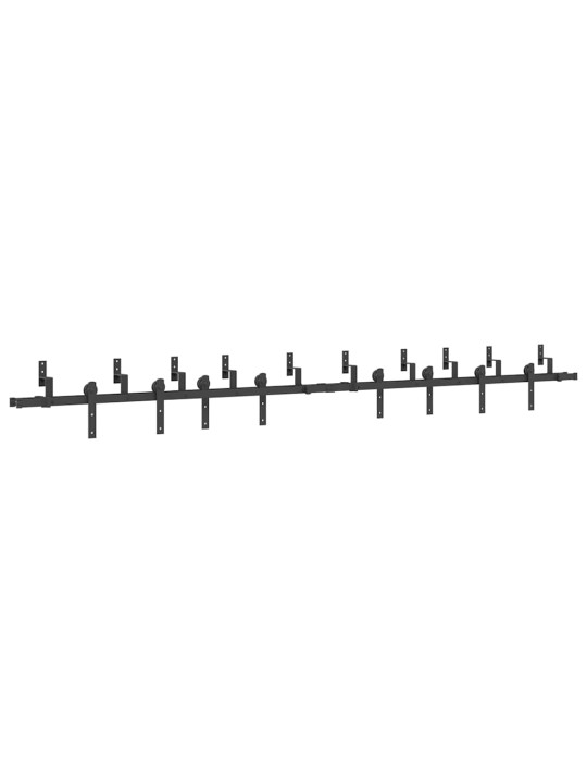 LIUGUKSE TARVIKUTE KOMPLEKT 427 CM TERASEST, MUST