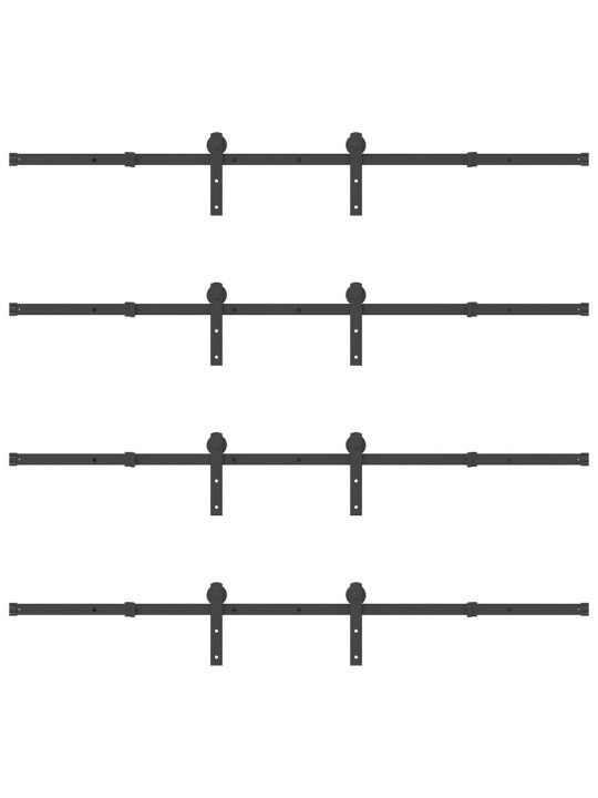 LIUGUKSE TARVIKUTE KOMPLEKT 427 CM TERASEST, MUST