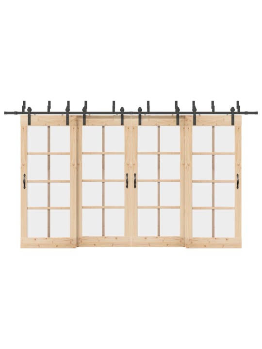 LIUGUKSE TARVIKUTE KOMPLEKT 400 CM TERASEST, MUST