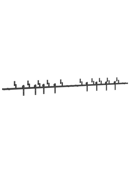 LIUGUKSE TARVIKUTE KOMPLEKT 427 CM TERASEST, MUST