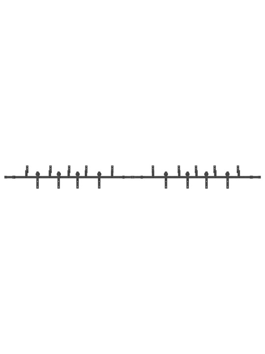 LIUGUKSE TARVIKUTE KOMPLEKT 427 CM TERASEST, MUST