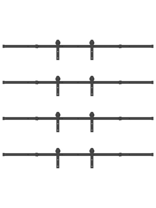 LIUGUKSE TARVIKUTE KOMPLEKT 427 CM TERASEST, MUST