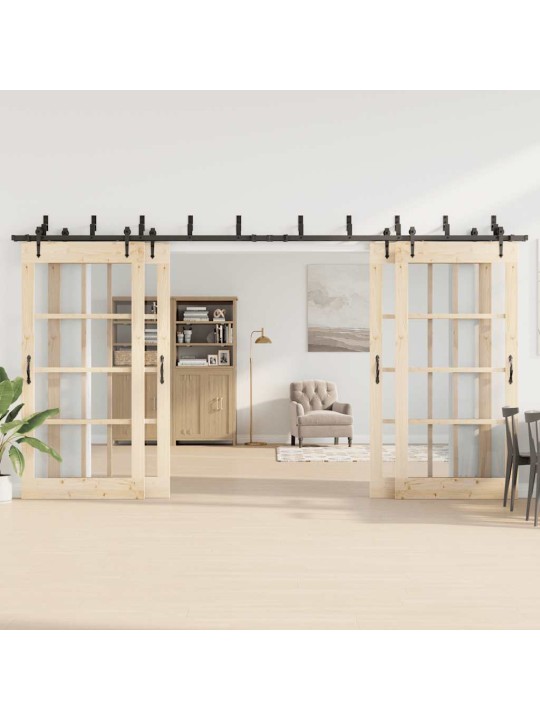 Liugukse tarvikute komplekt 427 cm terasest, must