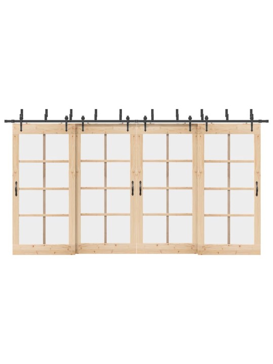 Liugukse tarvikute komplekt 427 cm terasest, must