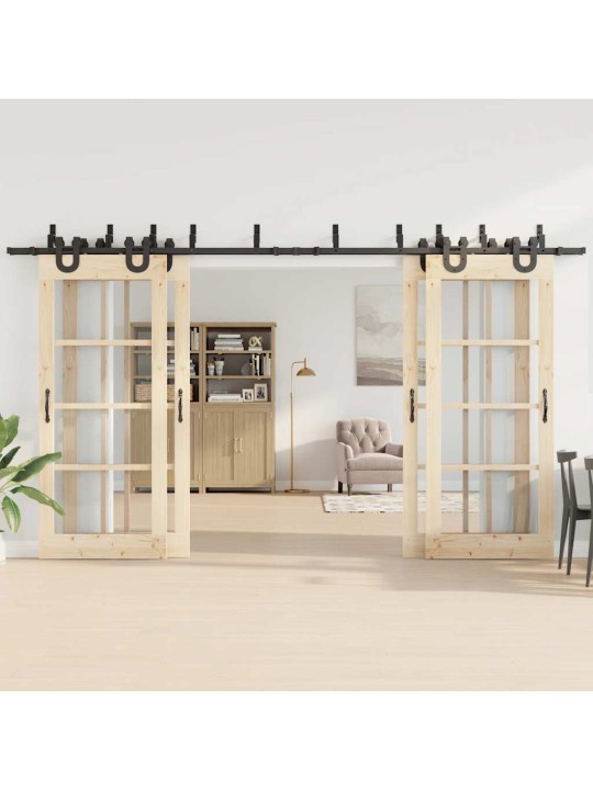 LIUGUKSE TARVIKUTE KOMPLEKT 400 CM TERASEST, MUST