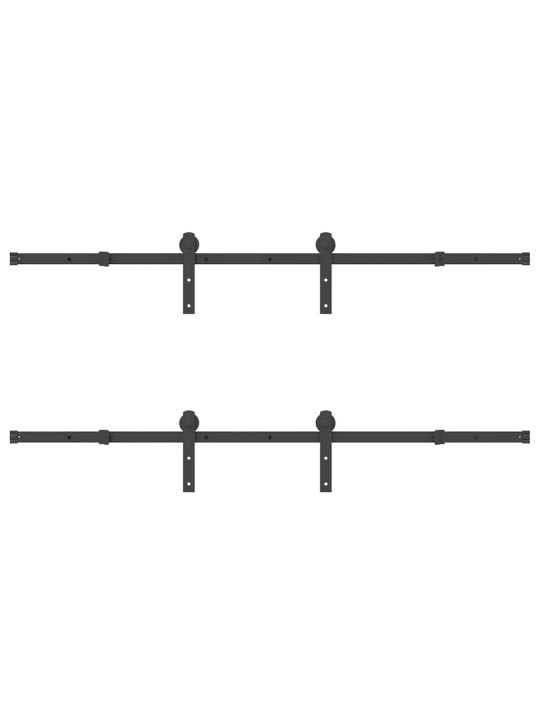 LIUGUKSE TARVIKUTE KOMPLEKT 400 CM TERASEST, MUST