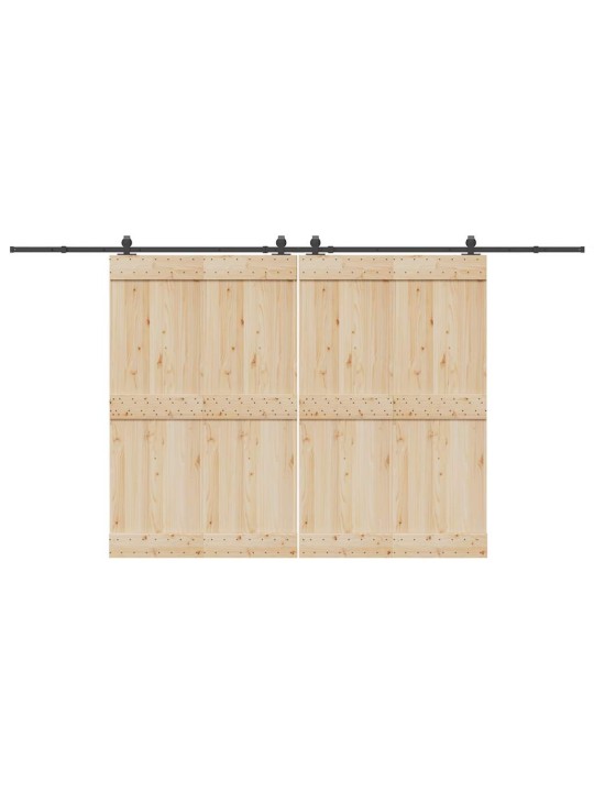 Liugukse tarvikute komplekt 400 cm terasest, must