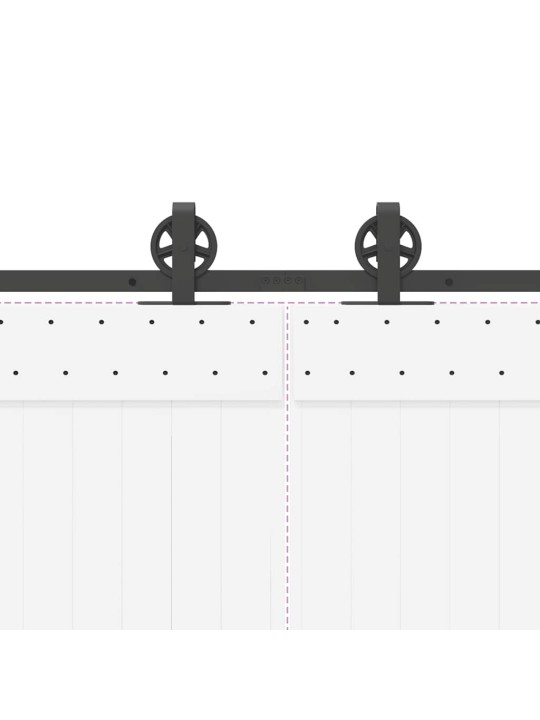 LIUGUKSE TARVIKUTE KOMPLEKT 400 CM TERASEST, MUST