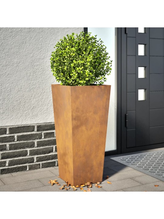 Aia taimekastid 2 tk, 35x35x75 cm, corten teras