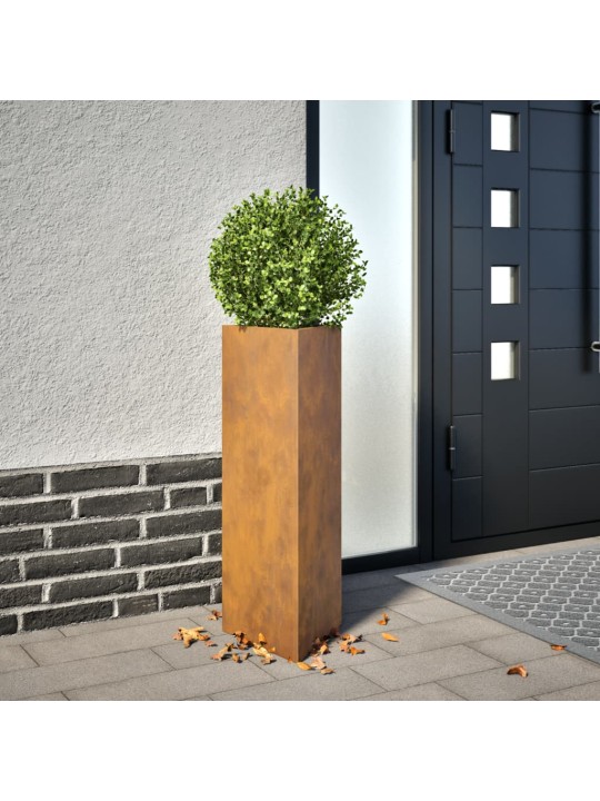 Aia taimekast, kolmnurk, 30 x 26 x 75 cm corten teras