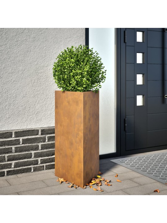 Aia taimekast, kolmnurk, 40x34,5x70 cm corten teras