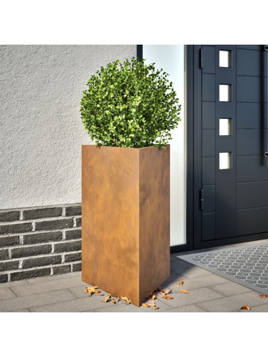 Aia taimekast, kolmnurk, 50x43x75 cm corten teras