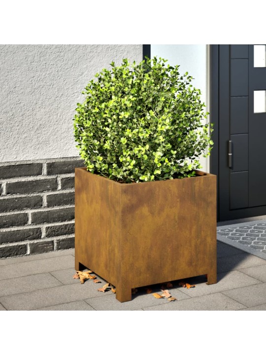 Taimekastid 2 tk, 40x40x40 cm, corten teras