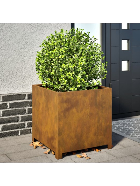 Aia taimekast, 50 x 50 x 50 cm, corten teras