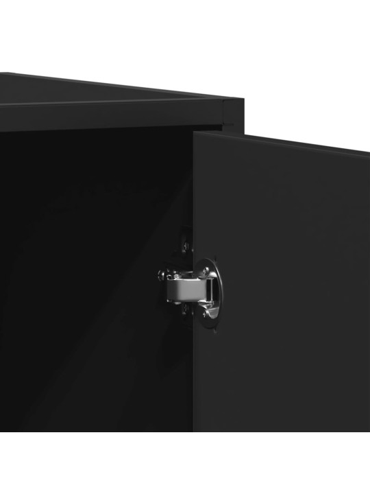 PUHVETKAPP, MUST, 134X35X76 CM, TEHISPUIT
