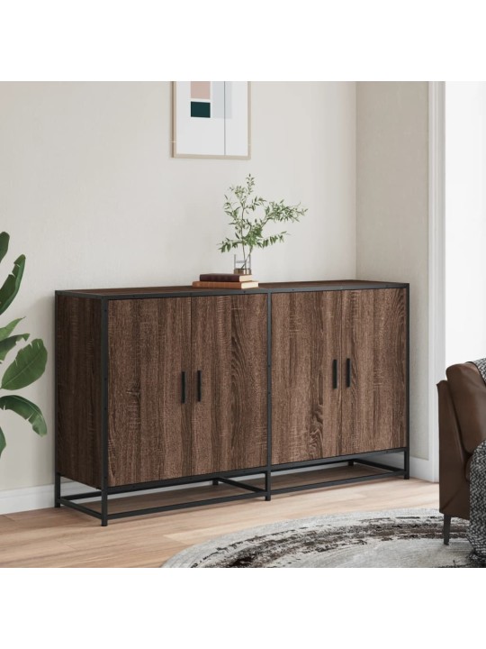 PUHVETKAPP PRUUN TAMM 134X35X76 CM ENGINEERED WOOD