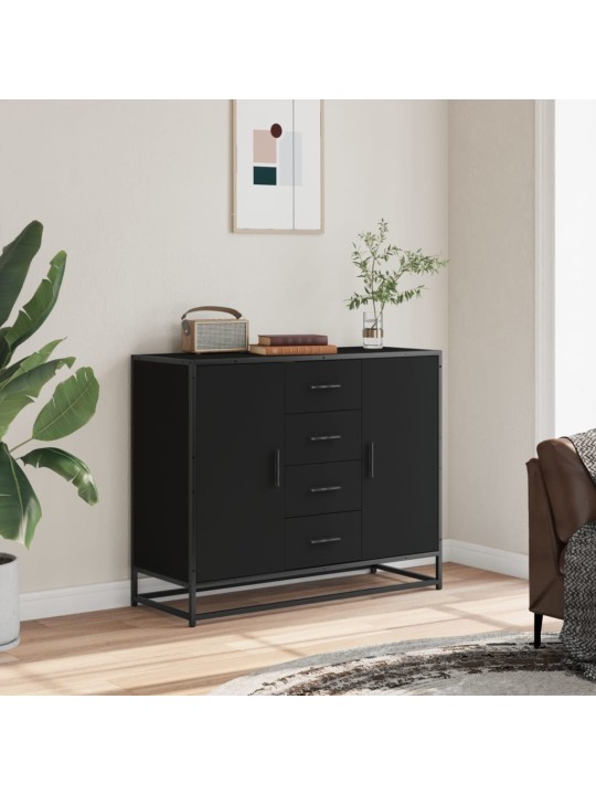 PUHVETKAPP MUST 92X35X76 CM ENGINEERED WOOD