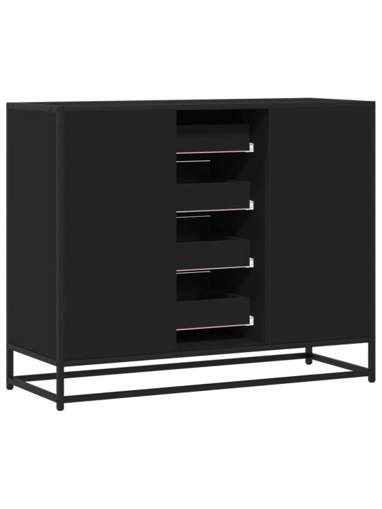 PUHVETKAPP MUST 92X35X76 CM ENGINEERED WOOD