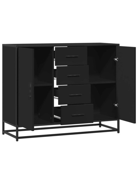 PUHVETKAPP MUST 92X35X76 CM ENGINEERED WOOD