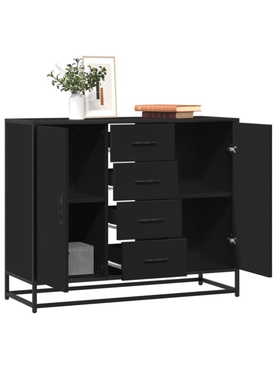 PUHVETKAPP MUST 92X35X76 CM ENGINEERED WOOD