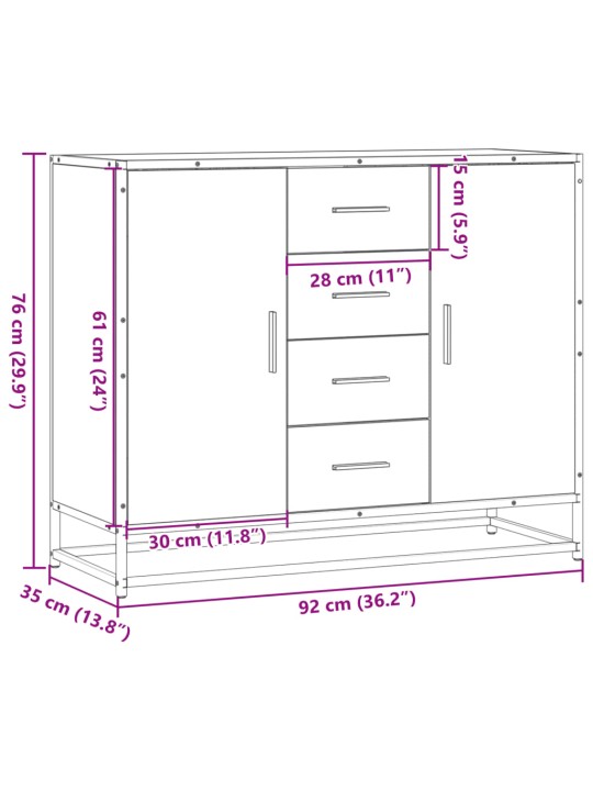 PUHVETKAPP SUITSUTAMM 92X35X76 CM ENGINEERED WOOD