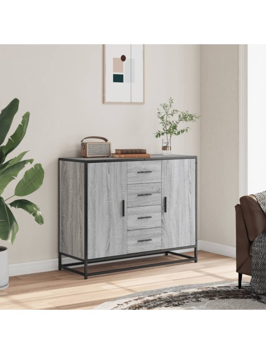 PUHVETKAPP HALL SONOMA 92X35X76 CM ENGINEERED WOOD