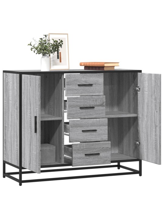 PUHVETKAPP HALL SONOMA 92X35X76 CM ENGINEERED WOOD