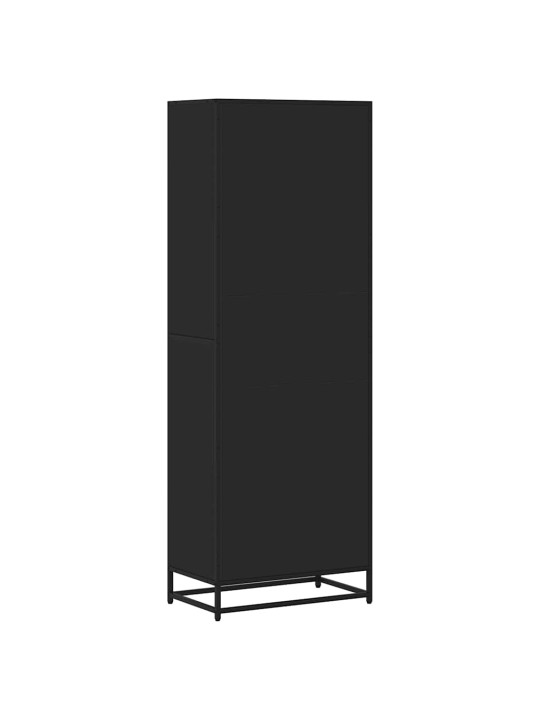 RAAMATUALUS, MUST, 60X35X170,5 CM, TEHISPUIT