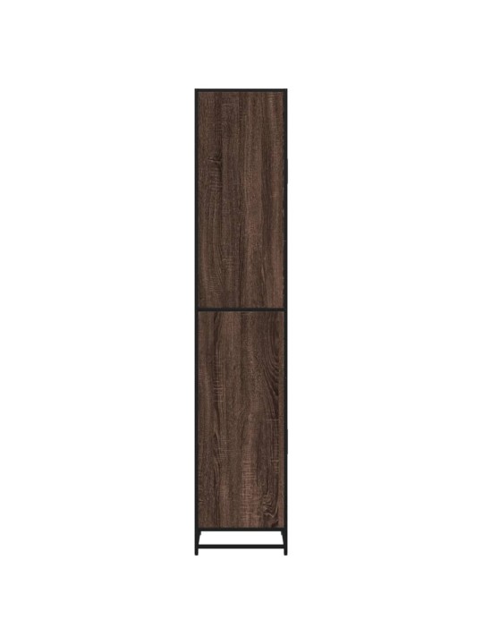 VANNITOAKAPP, PRUUN TAMM, 35X37,5X188,5 CM, TEHISPUIT JA METALL