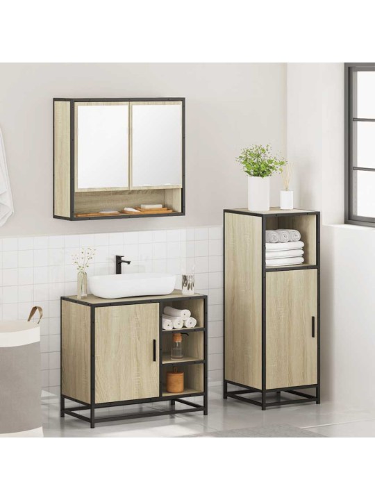 3-OSALINE VANNITOA MÖÖBLIKOMPLEKT, SONOMA TAMM, TEHISPUIT