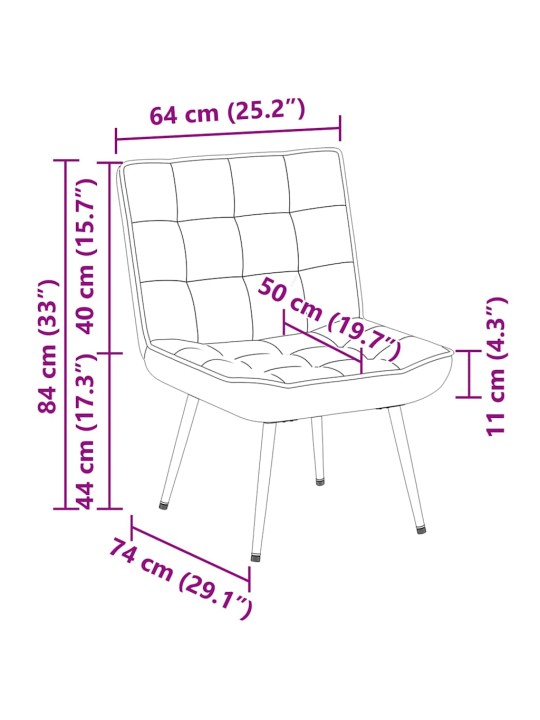 LÕÕGASTAV TOOL ROOSA 64X74X84 CM VELVET