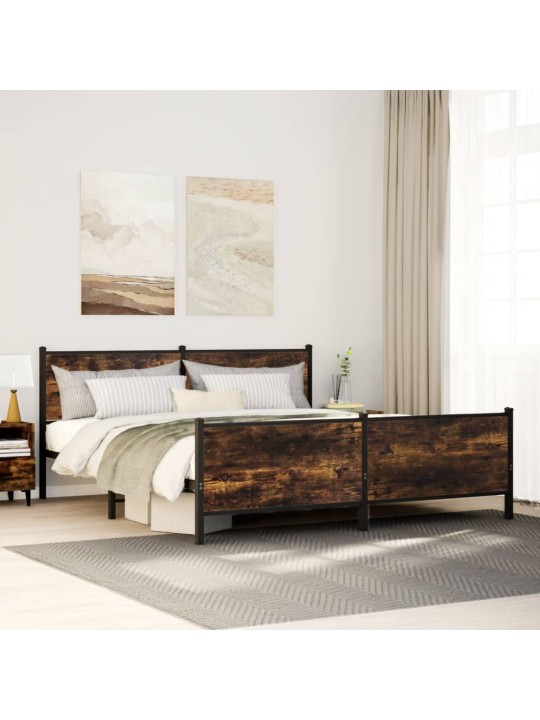 METALLIST VOODIRAAM ILMA MADRATSITA SUITSUTATUD TAMM 183X213 CM