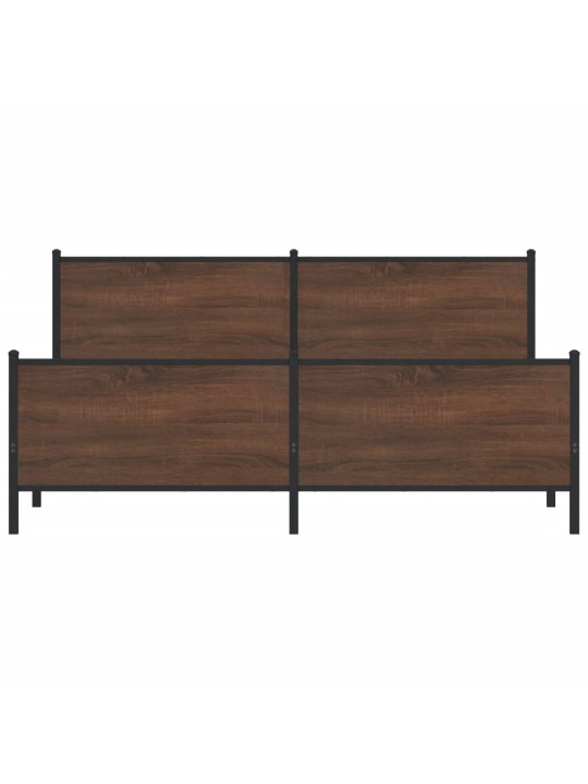 METALLIST VOODIRAAM ILMA MADRATSITA PRUUN TAMM 183X213 CM