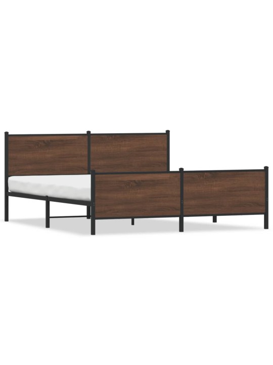 METALLIST VOODIRAAM ILMA MADRATSITA PRUUN TAMM 193X203 CM