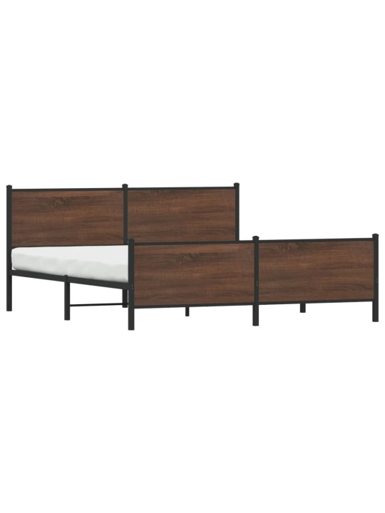 METALLIST VOODIRAAM ILMA MADRATSITA PRUUN TAMM 193X203 CM