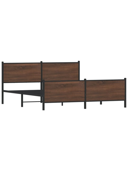METALLIST VOODIRAAM ILMA MADRATSITA PRUUN TAMM 193X203 CM