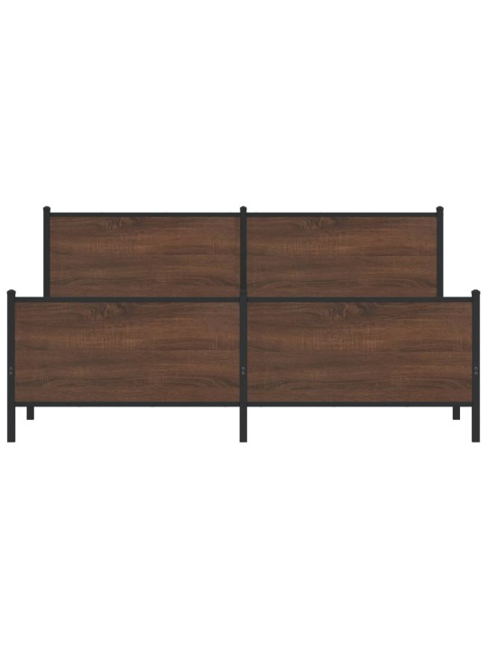 METALLIST VOODIRAAM ILMA MADRATSITA PRUUN TAMM 193X203 CM