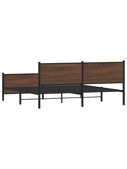 METALLIST VOODIRAAM ILMA MADRATSITA PRUUN TAMM 193X203 CM